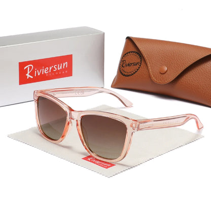 RIVIERSUN Classic Polarized Sunglasses – UV400 Unisex Retro Square Eyewear