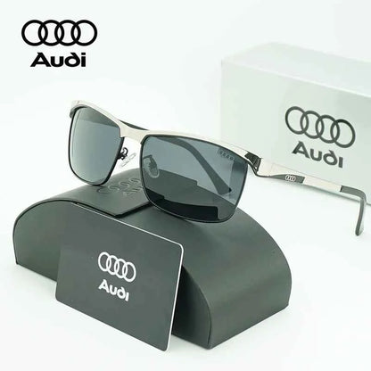 AUDI Professional Driving Polarized Sunglasses Men Anti-Glare Sun Glasses Male Pilot Goggles UV400 Oculos De Sol Masculino 59