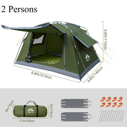 Night Cat Backpacking Tent | 1-2 Person Waterproof Camping Tent | Quick Setup