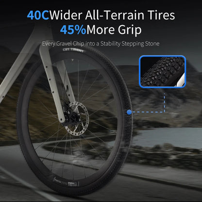 SAVA SF6 Carbon Fiber Gravel Road Bike All Terrain Suitable Off-Road Flat Handlebar Road Bicycle Oil Disc Bicycle Race Bike