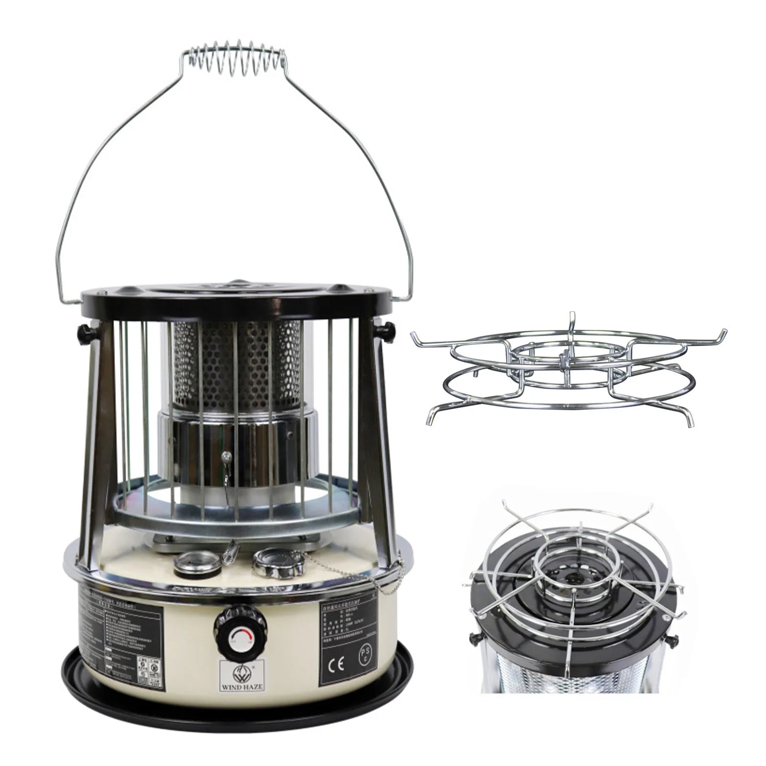 Liftable Kerosene Camping Stove – Windproof Portable Heating Stove for Outdoor &amp; Home Use
