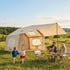 Spacious Inflatable Camping Tent – 6-8 Person, Quick Setup Air Pole System, Skylight & Canopy