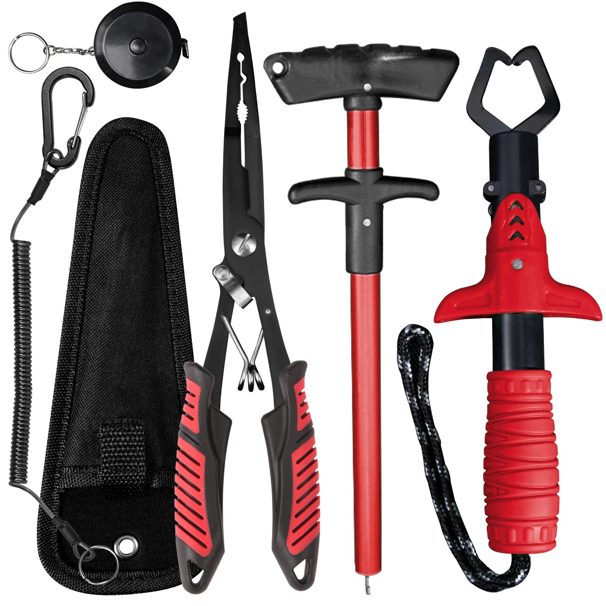 RALERA Fishing Pliers Kit – Stainless Steel Fish Gripper, Hook Remover &amp; Braided Line Cutter | Saltwater &amp; Freshwater