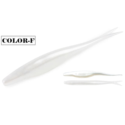 Spinpoler TPR Jerk Shad Swimbait – 5"/12cm Floating Soft Bait, 5 Pcs