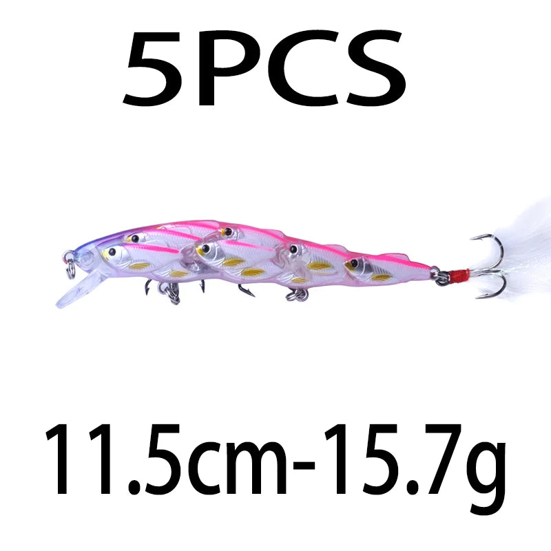 75mm 9g Floating Crankbait Fishing Lure – Swimbait Wobbler with Rattle &amp; 3D Eyes