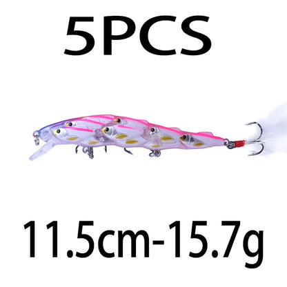 75mm 9g Floating Crankbait Fishing Lure – Swimbait Wobbler with Rattle &amp; 3D Eyes
