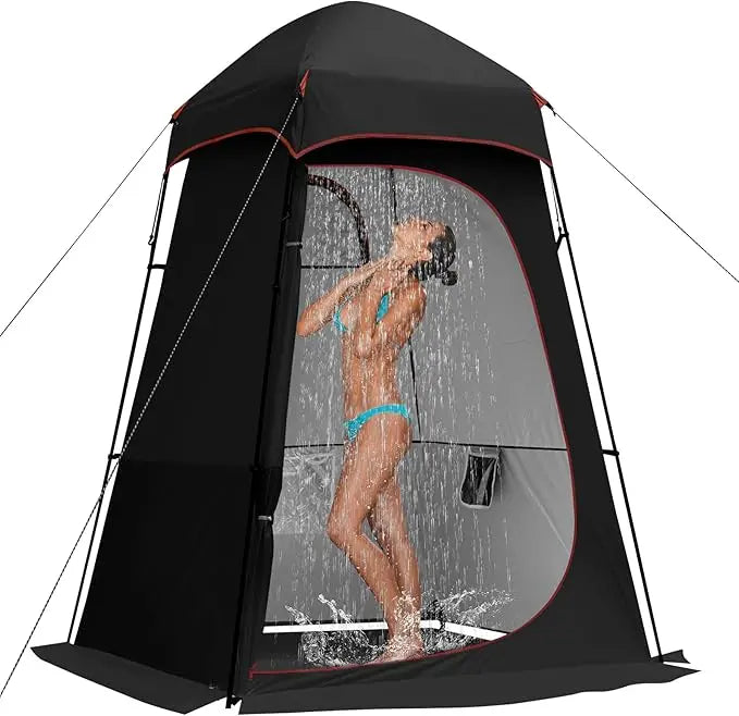 Privacy Shower &amp; Toilet Tent – 150D Oxford, Waterproof, 4-Season, 160×160×240cm