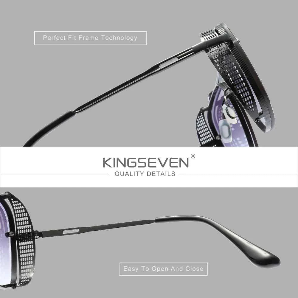 KINGSEVEN Luxury Polarized Driving Sunglasses – UV400 Gradient Lens, Rectangle Frame