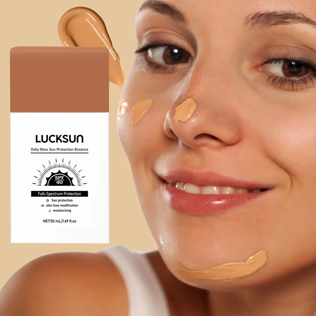 Liquid Foundation Cream Sunscreen High-coverage Moisturizing Oil-control Non-stick Sunscreen Waterproof Concealer Face Makeup