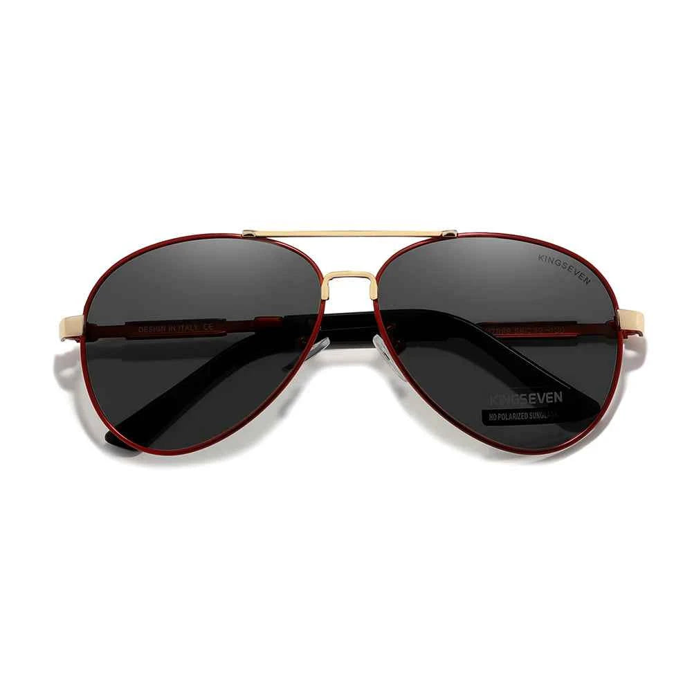 KINGSEVEN 7899 Pilot Sunglasses – Alloy Frame, Polarized, Anti-Reflective, UV400, Unisex