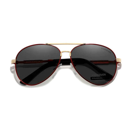 KINGSEVEN 7899 Pilot Sunglasses – Alloy Frame, Polarized, Anti-Reflective, UV400, Unisex