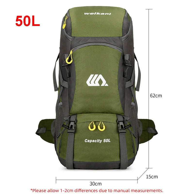 50L Hiking Backpack – Waterproof Travel Rucksack for Camping, Trekking &amp; Travel