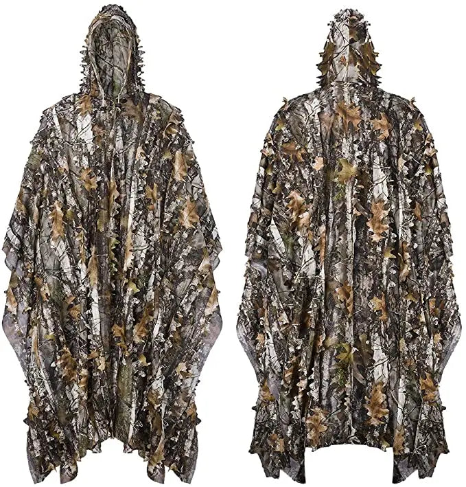 Tactical Hunting Poncho Camouflage Field Jacket – Tree Camo, L &amp; XXL
