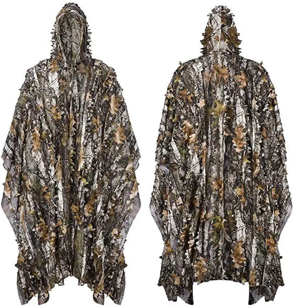 Tactical Hunting Poncho Camouflage Field Jacket – Tree Camo, L &amp; XXL