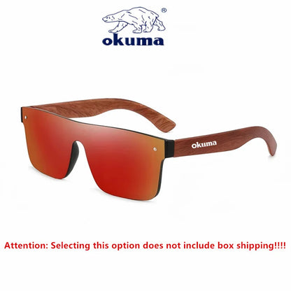 Polarized Fishing Sunglasses UV400 – Wood Grain Arms, Cycling, Driving &amp; Outdoor