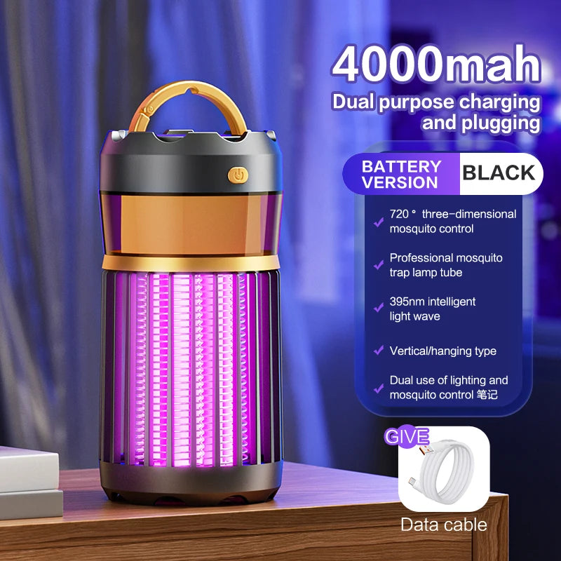 3-in-1 Mosquito Repellent Lamp Camping Lighting Insect Repellent Home Nightlight Electric Shock Mosquito Repellent Household