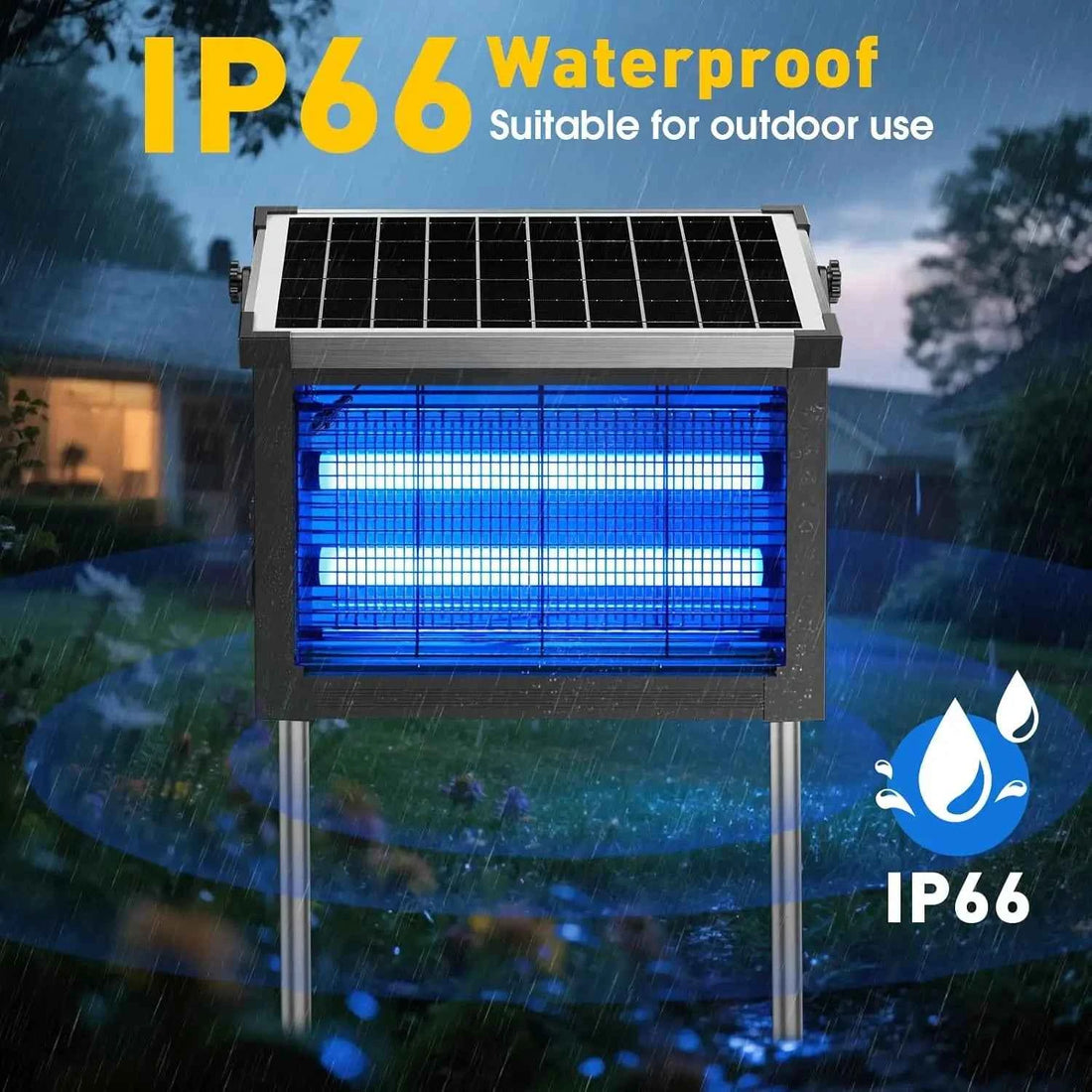 COOINJOY Solar Bug Zapper – Outdoor Waterproof Mosquito Killer | 16W, 20W & 40W