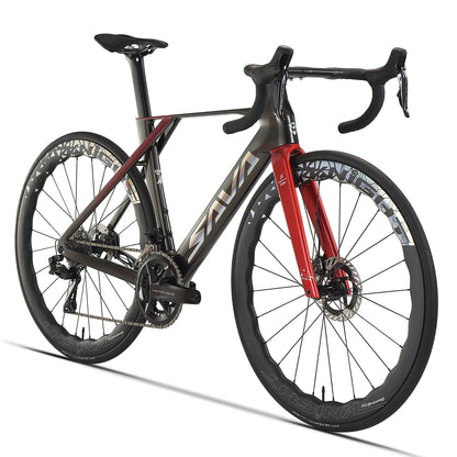 SAVA CRN R9 Full Carbon Fiber Electronic Shift Road Bike Ultra-lightweight 7.3kg Equipped with SHIMANO DURA-ACE 9270 Di2 Kit