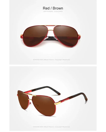 KINGSEVEN Classic Pilot Polarized Sunglasses – UV400 for Men &amp; Women