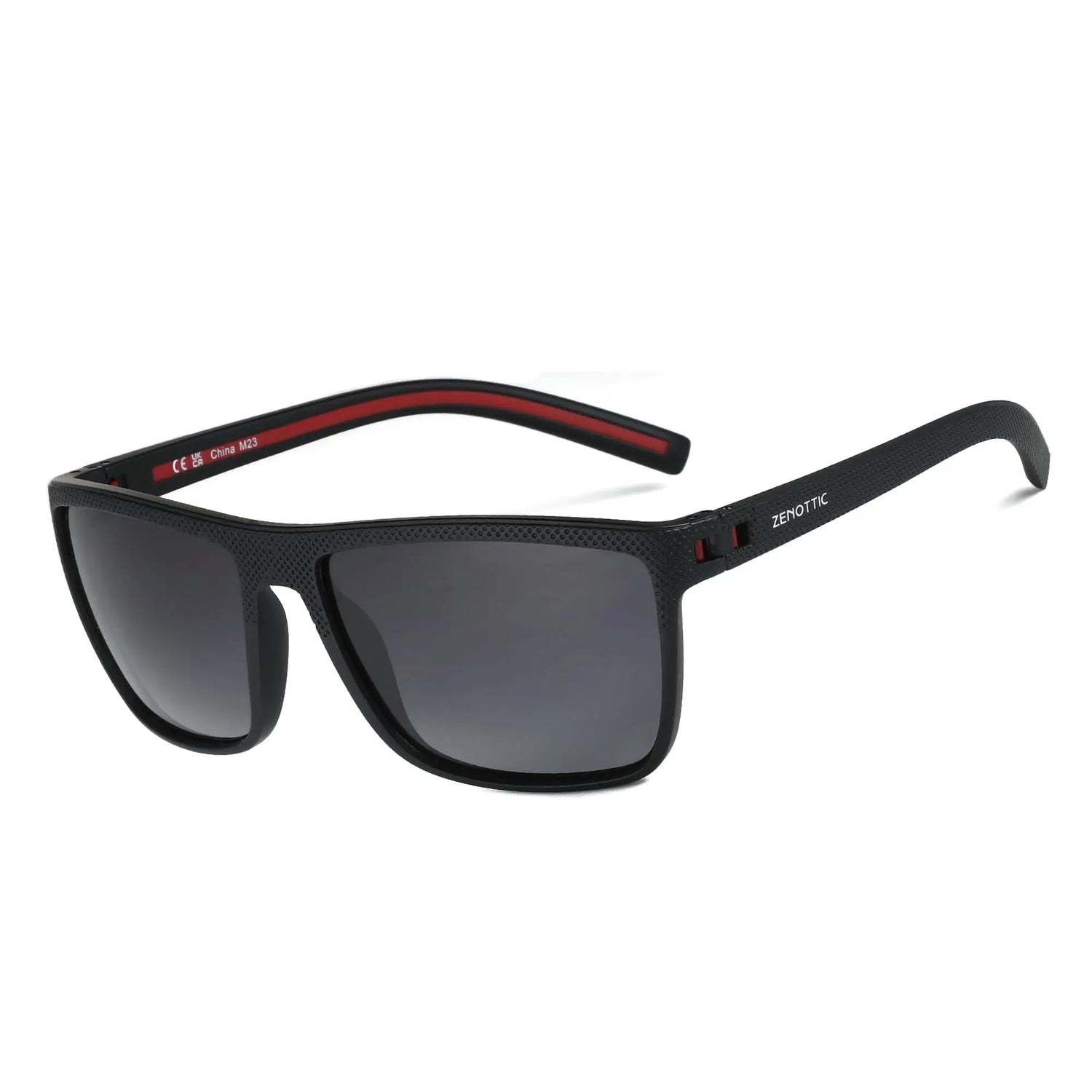 ZENOTTIC Polarized Sunglasses for Men Shades Lightweight TR90 Frame UV400 Protection Square Outdoor Trave Driving Sun Glasses