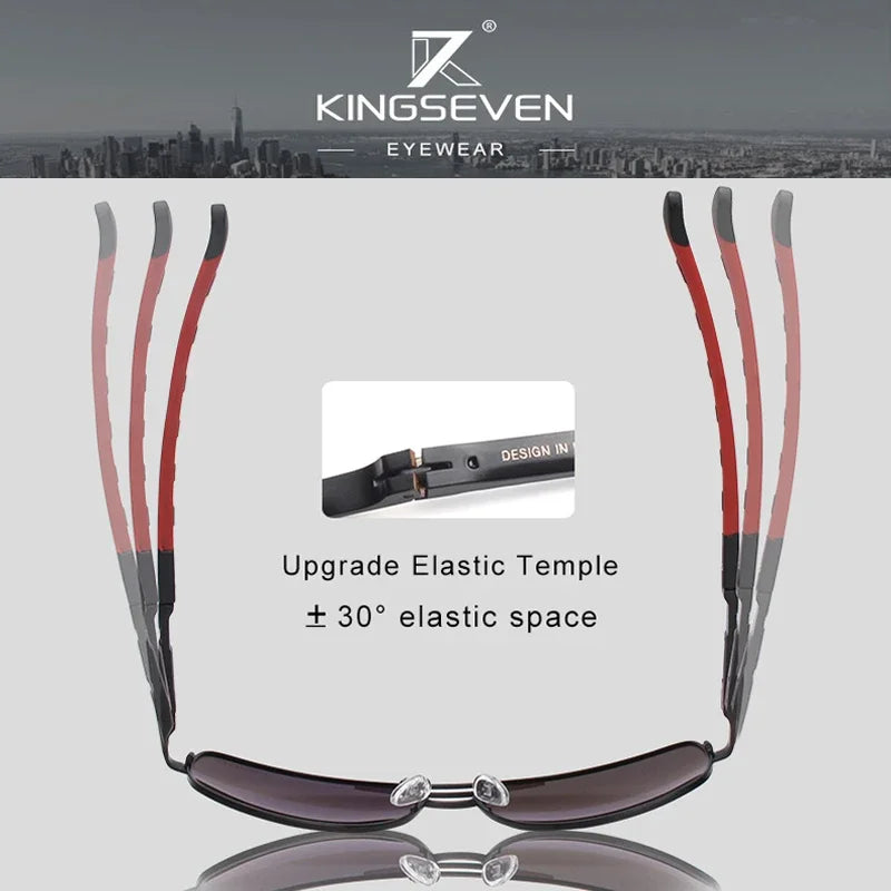 KINGSEVEN Classic Pilot Polarized Sunglasses – UV400 for Men &amp; Women
