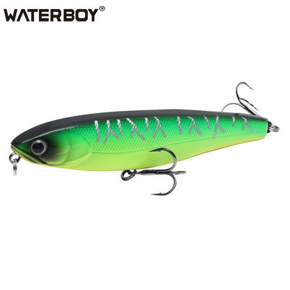 WATERBOY Pencil Stickbait – Walk-the-Dog Topwater Lure, 8.5cm / 9.5cm / 12.8cm, 32 Colors