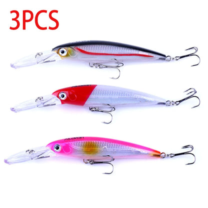 170mm 30g Minnow Fishing Lure – Hard Bait Wobbler for Bass, Pike &amp; Saltwater Trolling