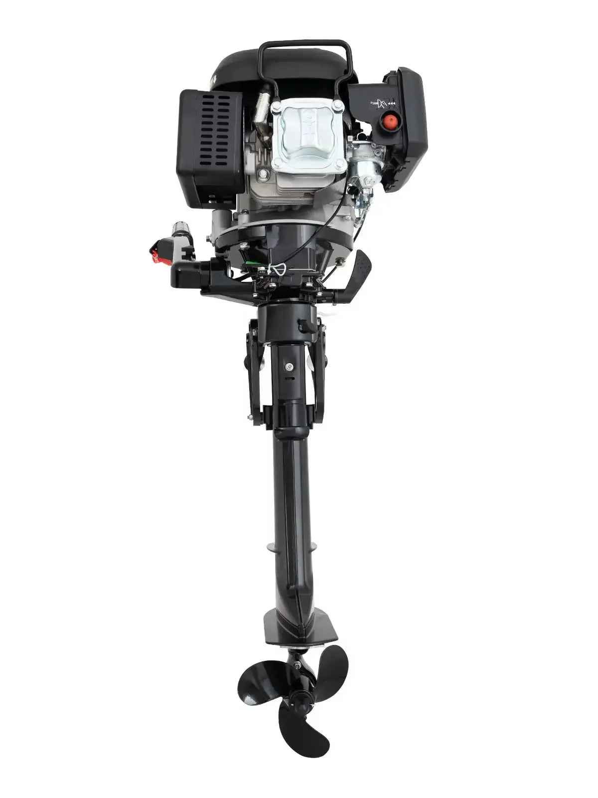 NEW 4-Stroke 6HP Outboard Motor Short Shaft Fishing Boat Engine, Heavy Duty Outboard with CDI and Water Cooling System