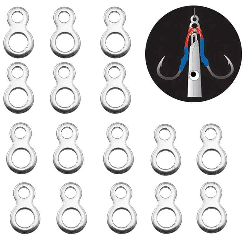 Stainless Steel Figure 8 Solid Rings for Jigging &amp; Sea Fishing