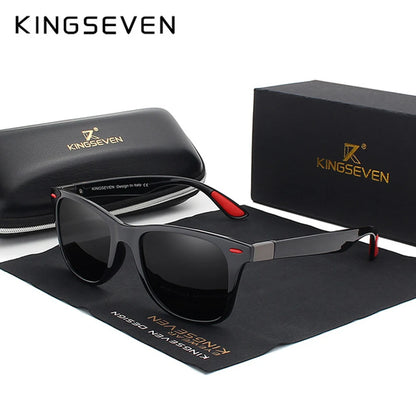 KINGSEVEN Square Polarized Sunglasses for Men &amp; Women – UV400 Classic Driving Eyewear
