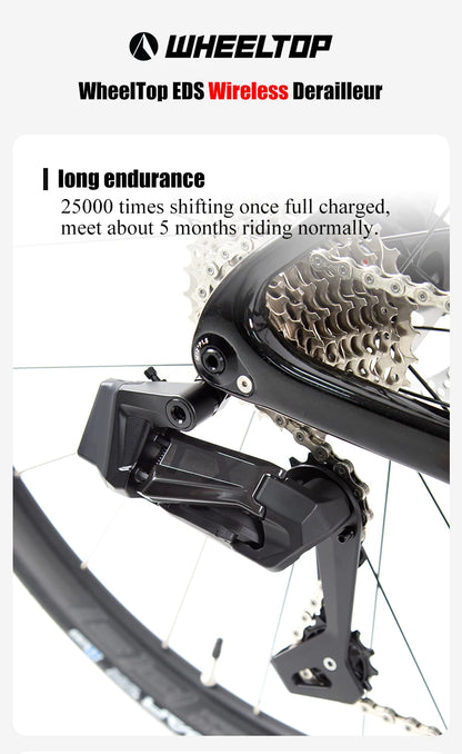 Twitter Full Carbon Road Bike Wireless Electronic Shifting WheelTop EDS TX 2X12 Speed Hydraulic Disc Brake Adult Men&