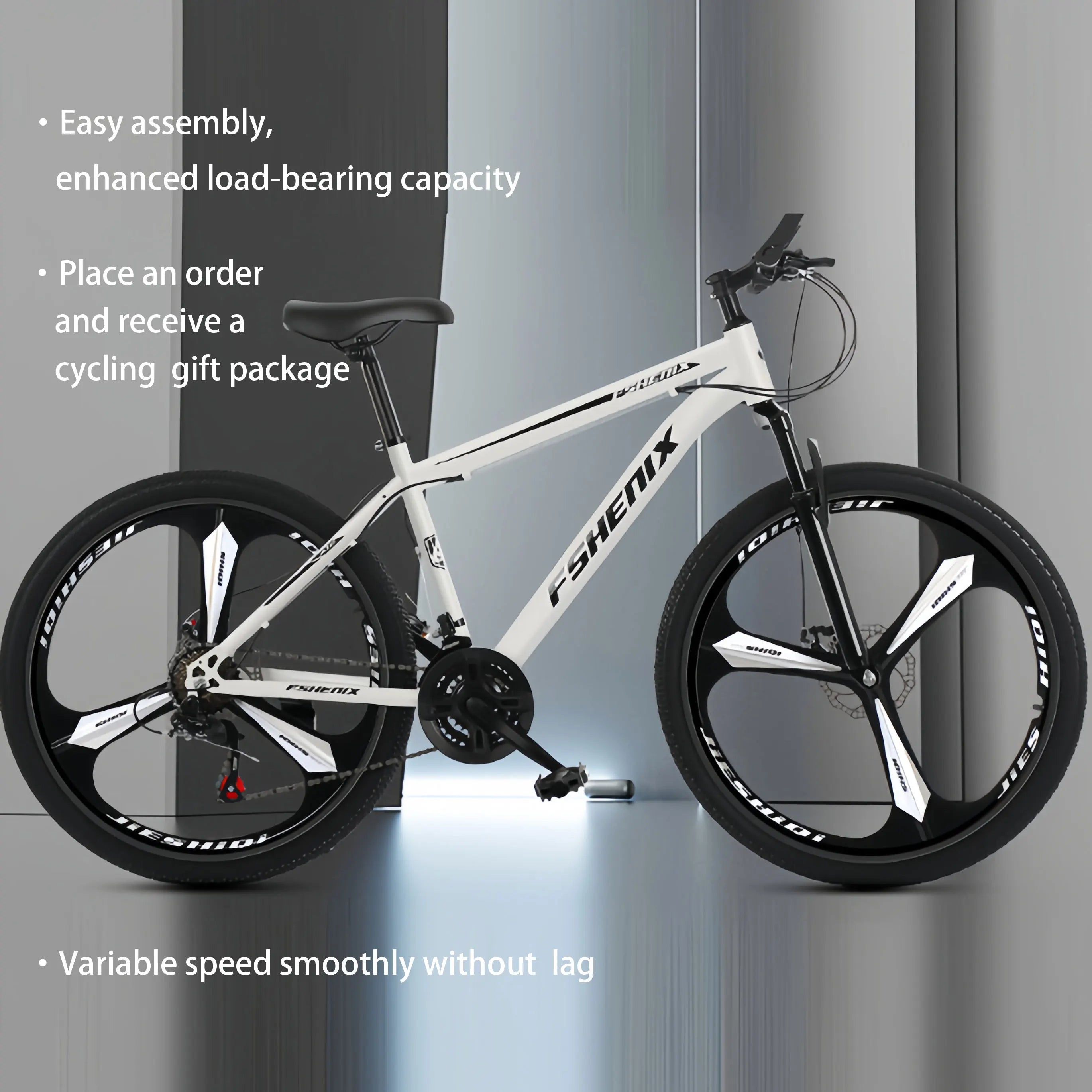 Adult wholesale mountain bikes, 24-inch and 26-inch, shock-absorbing, 21-speed off-road bikes, and college student bicycles