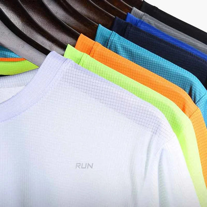 Summer Mens Shirts  Running Bodybuilding Shirts Sport Gym t Shirt Men Short Sleeve Fitness Tops Oversized t-Shirt Jersey