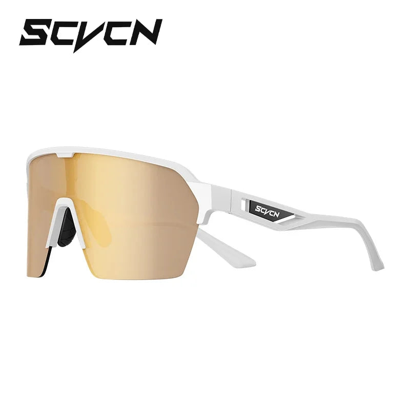 SCVCN Photochromic Cycling Sunglasses Glasses Bike Mountain Bicycle Hiking Golf UV400 Sports Glasses for Men Women Baseball 2026