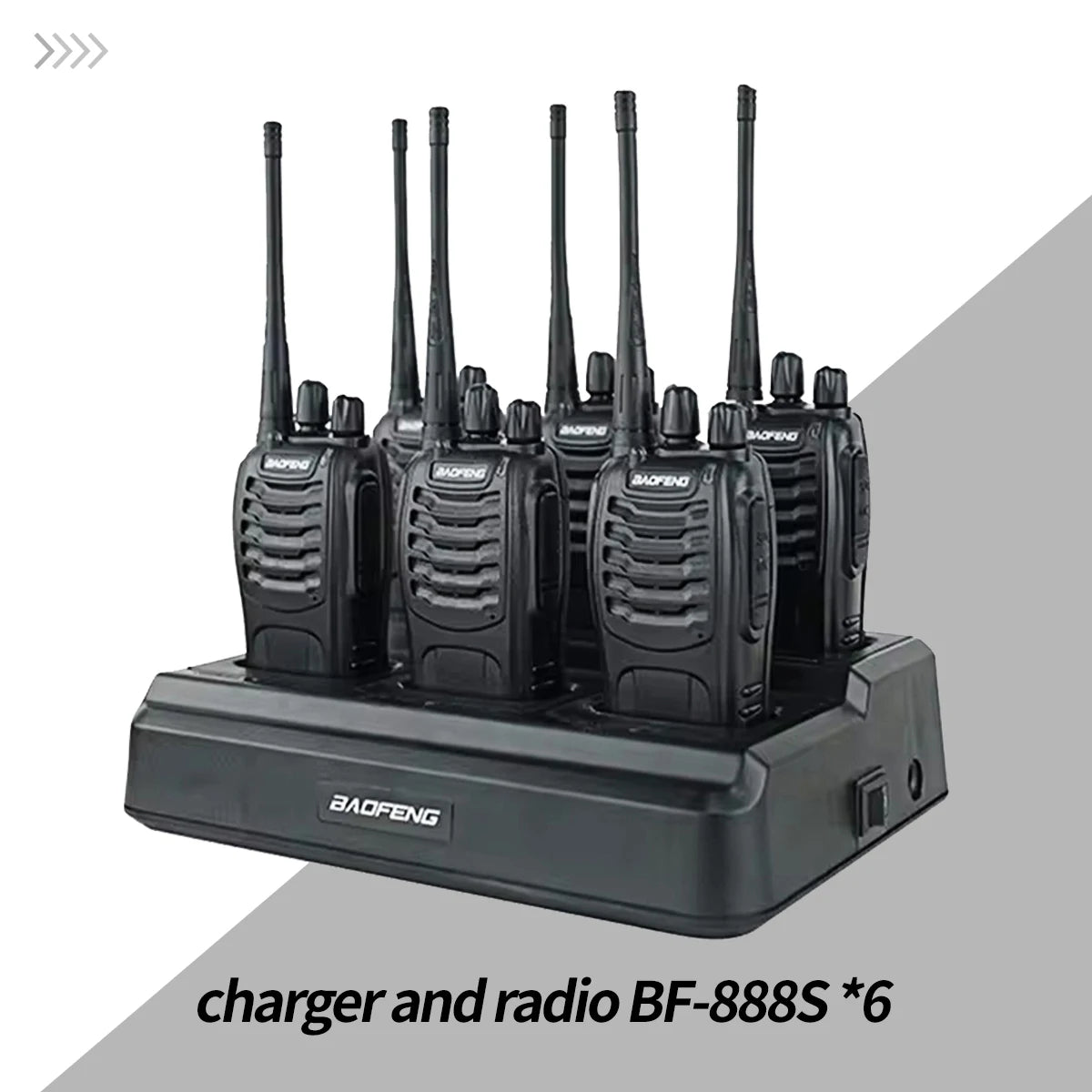 6Pack Baofeng 888S Walkie Talkie UHF Two Way Radio Long Range for Adult Radio Walkie Talkies Portable Transceiver For Handheld