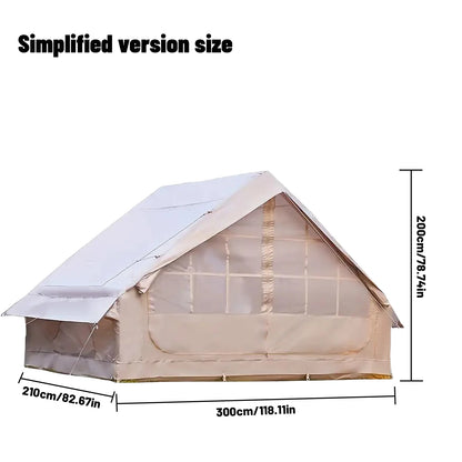 PAKICETUS Inflatable Camping Tent – 4 to 8 Person, Waterproof, 4-Season with Windows
