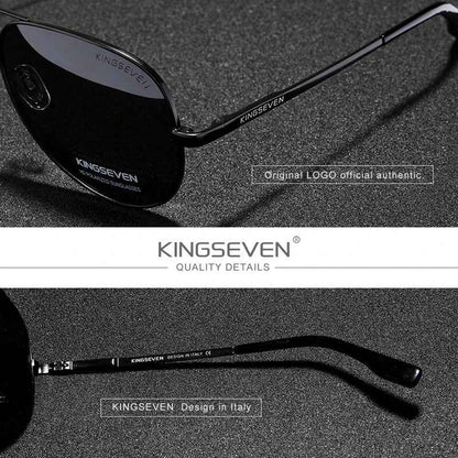 KINGSEVEN Photochromic Polarized Pilot Sunglasses – Men&