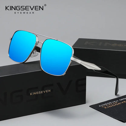 KINGSEVEN Polarized Sunglasses – UV400 Rectangle Frame for Men &amp; Women
