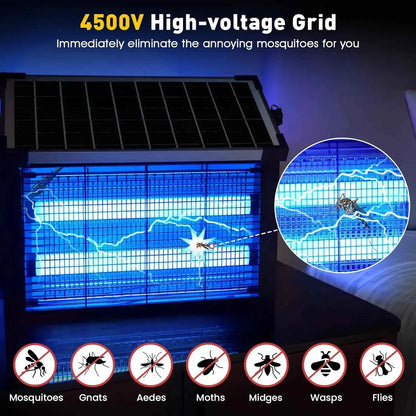 COOINJOY Solar Bug Zapper – Outdoor Waterproof Mosquito Killer | 16W, 20W &amp; 40W