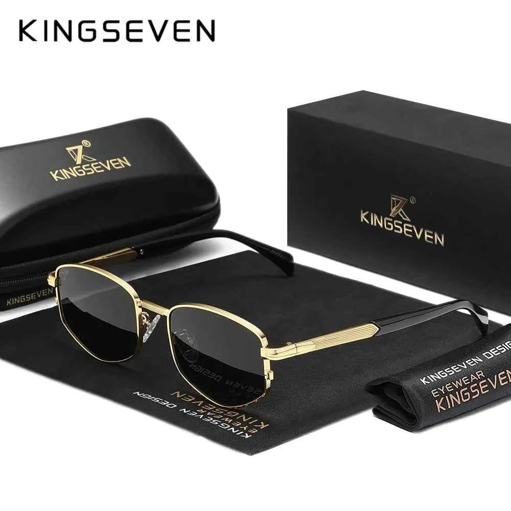 KINGSEVEN 9019 Small Oval Sunglasses – Alloy Frame, UV400, Unisex
