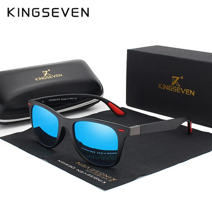 KINGSEVEN Square Polarized Sunglasses for Men &amp; Women – UV400 Classic Driving Eyewear