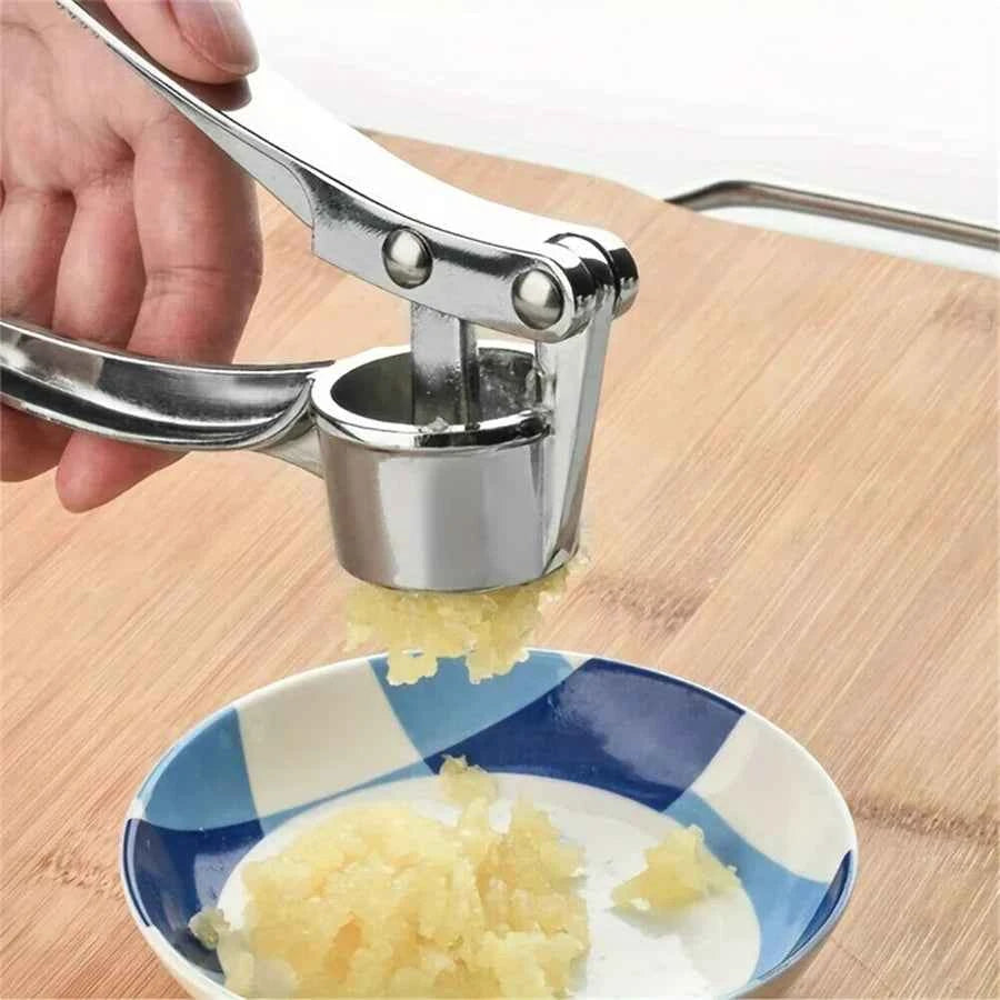 Commercial Heavy Duty Garlic Press &amp; Multi-Tool. 18cm, Aluminum, for Restaurant, Durable