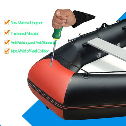 New 1.75~3.6m Inflatable Fishing Boat PVC 0.7mm Thickened Kayak Canoe Boat Sea Drifting Boat Rubber  Kayak Canoe Boat Drifting Boats