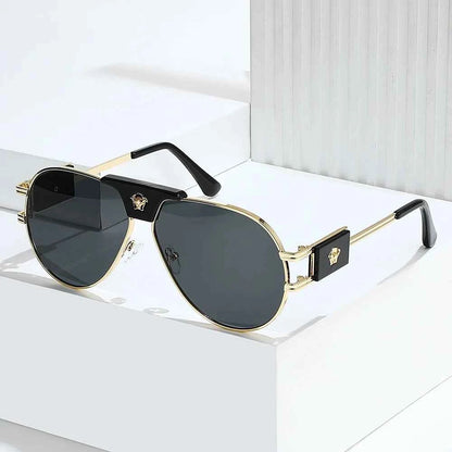 Classic Aviation Sunglasses Women Brand Designer Cattle Head Decoration Brand Designer Pilot Sun Glasses UV400