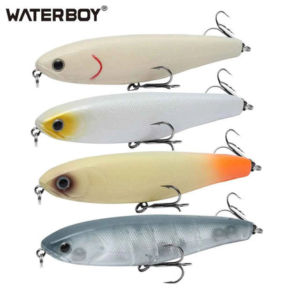 WATERBOY Pencil Stickbait – Walk-the-Dog Topwater Lure, 8.5cm / 9.5cm / 12.8cm, 32 Colors