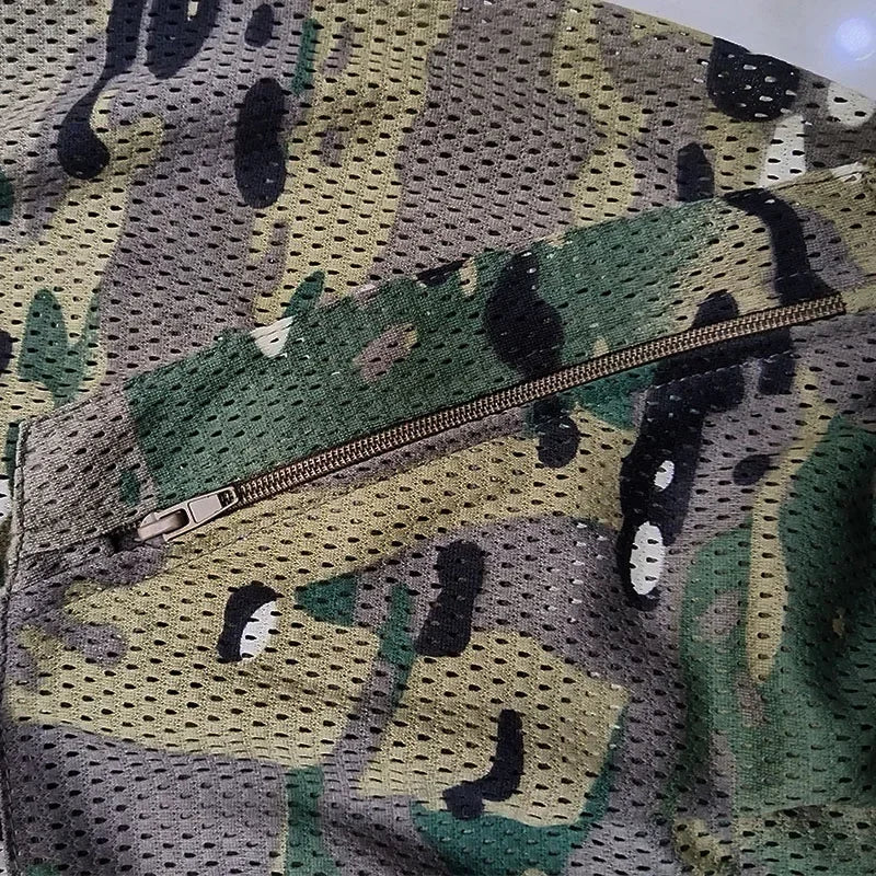 Mesh Ghillie Suit – Breathable Camo Hoodie &amp; Pants Set for Hunting, Fishing &amp; Tactical Use