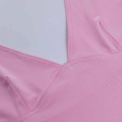 Summer Halter Camisole Tank Top Women V-Neck Sexy Tanks Camis Skinny Backless Pink Corset Tee Shirt Femme Tops WomanT-shirt