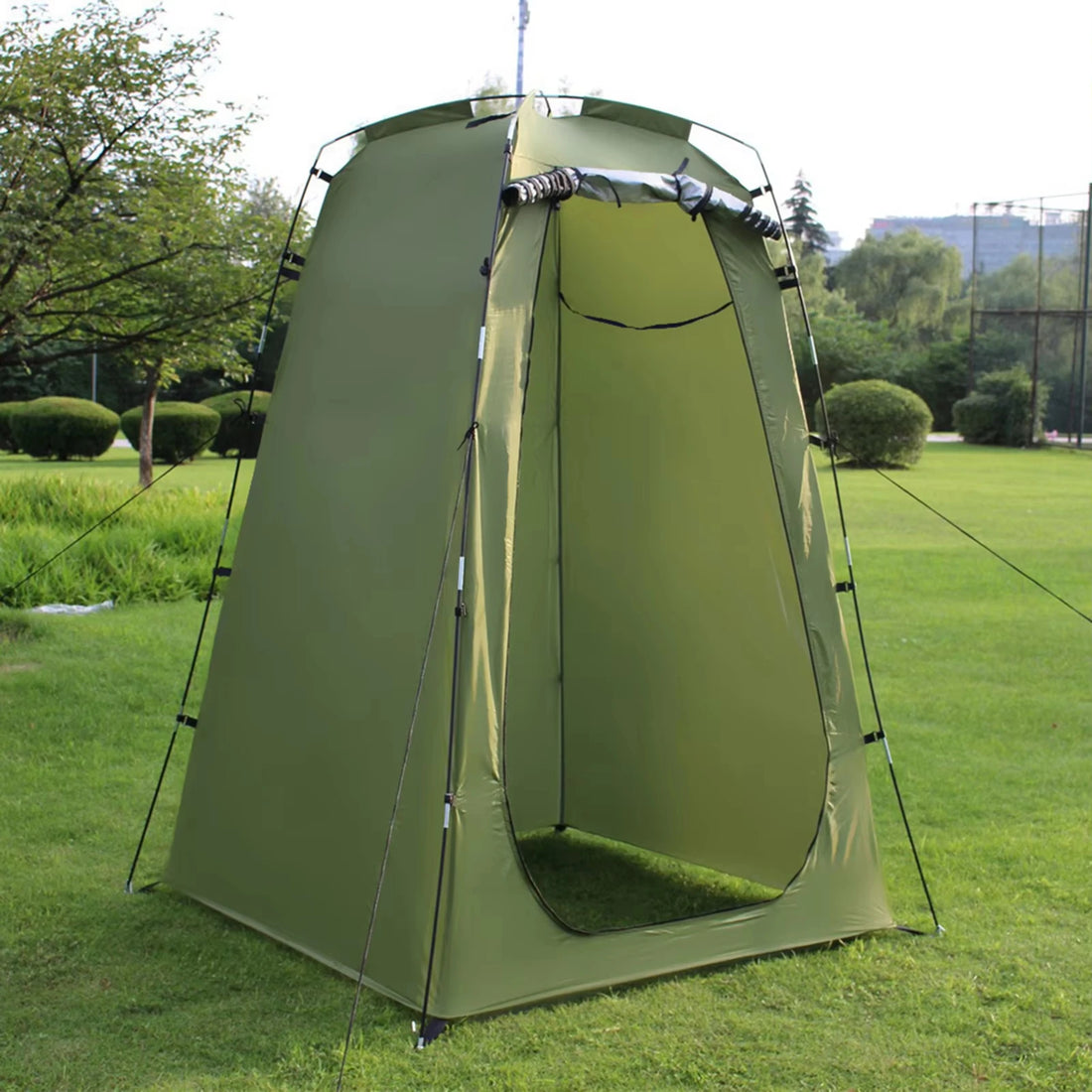 Portable Pop-Up Privacy Shower Tent – Aluminum Poles, 4-Season, for Camping, Fishing &amp; Changing