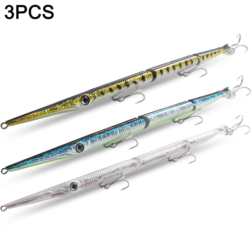 GOBAIT Jointed Pencil Bait – Multi-Joint Sinking Lure for Bass, Pike &amp; Predatory Fish (150mm / 255mm)