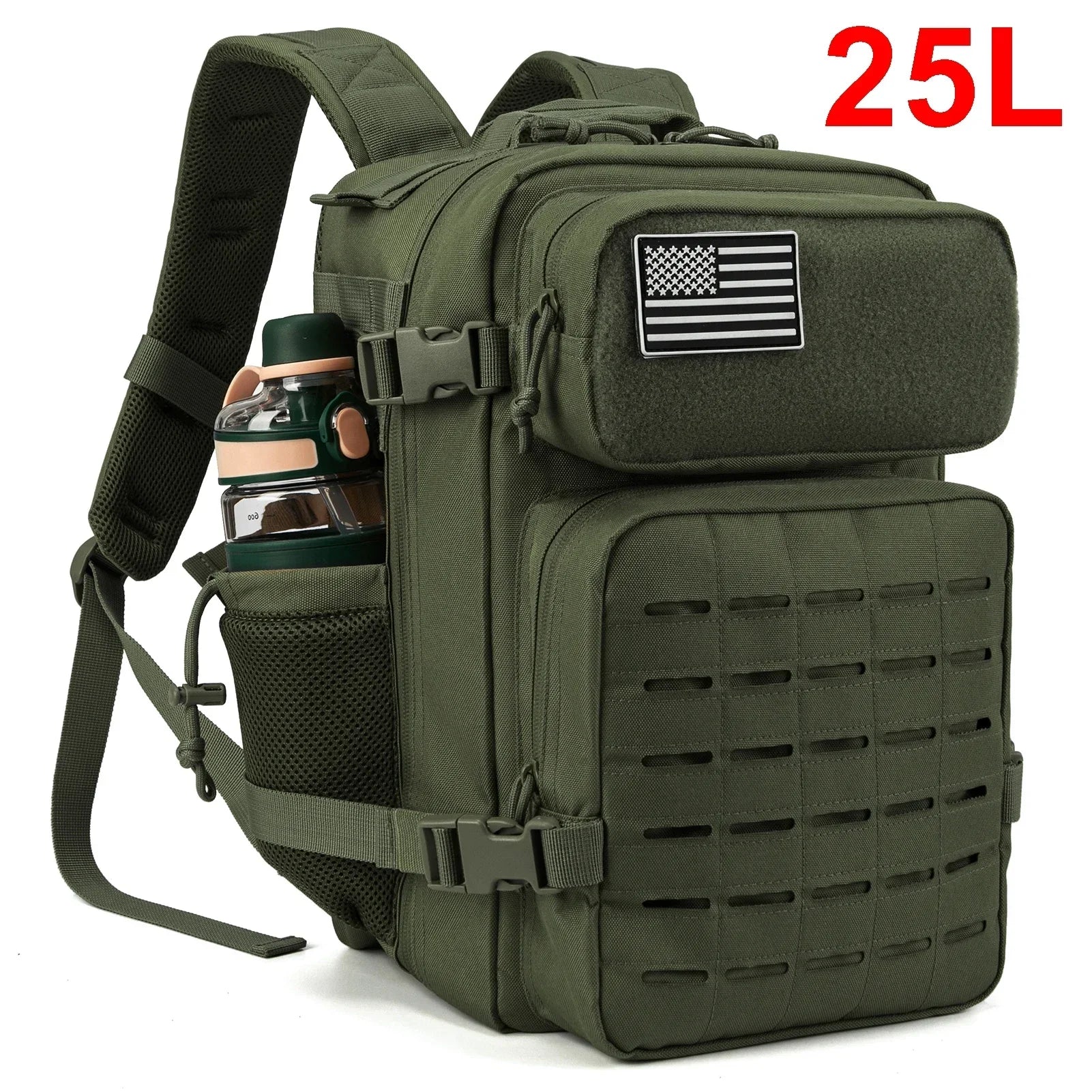 Tactical Backpacks for Men Survival Laser Cut    Hunting  with Dual Cup Holders